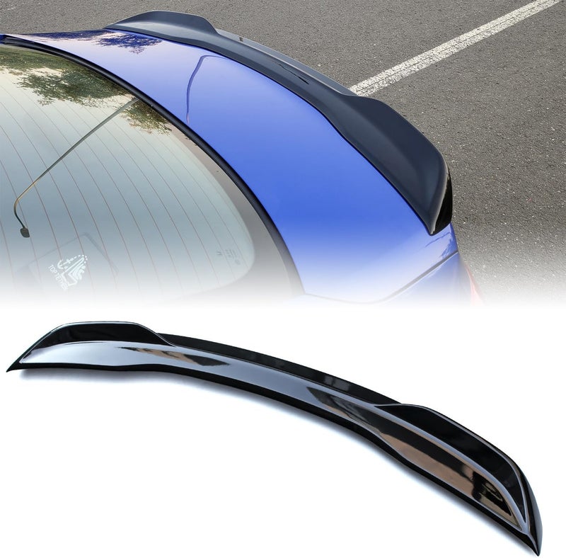 psler Trunk Spoiler Compatible with Civic Sedan 11th Gen 2022 2023 2024 2025 Lid Rear Spoiler Wing Highkick Duckbill Styling Exterior Tail Fin Bright Black - Image 1